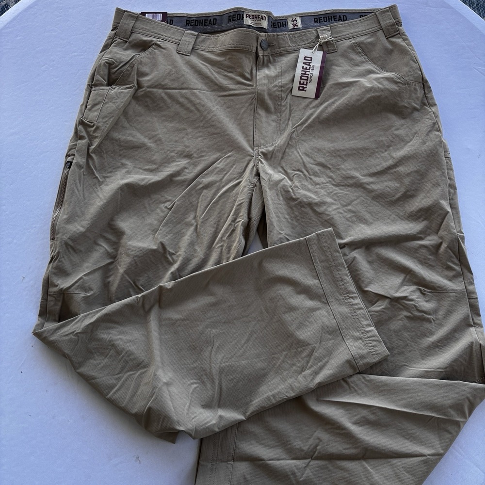 RedHead Ripstop Cargo Pants Mens 44x34 Khaki Flex Fit NWT - Picture 2 of 14